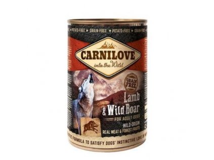 17768 carnilove wild konz meat lamb wild boar 400 g