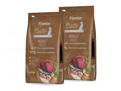 fitmin purity adult rice fish venison 2x