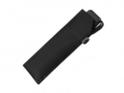 Doppler Carbonsteel SLIM UNI černý odlehčený skládací plochý deštník pro muže i ženy