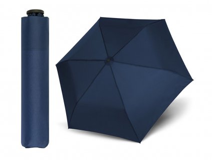 Doppler Zero 99 tmavě modrý ultralehký skládací mini unisex deštník