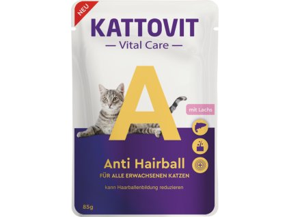 Kattovit Cat Vital Care Anti Hairball losos kapsa 85g