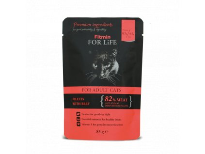 FFL cat pouch adult beef 85g