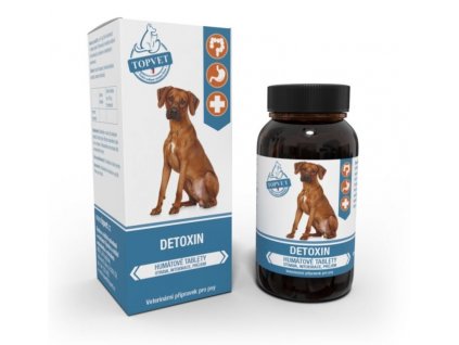Topvet detoxin humátové tablety pro psy řešení průjmu