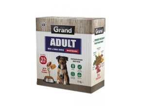 GRAND Dry Adult mini&small breed hovězí 11kg