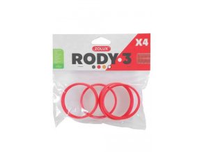 Komponenty Rody 3-spojovací kroužek červený 4ks Zolux