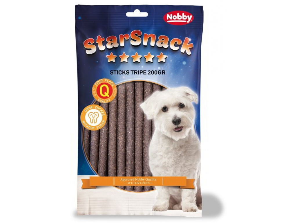 Nobby StarSnack Sticks dršťky tyčinky 20ks / 200g z kategorie Chovatelské potřeby a krmiva pro psy > Pamlsky pro psy > Tyčinky, salámky pro psy
