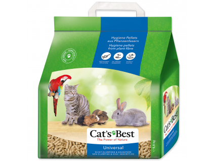 Cats Best Universal podestýlka 10l z kategorie Chovatelské potřeby a krmiva pro hlodavce a malá zvířata > Podestýlky a steliva pro hlodavce