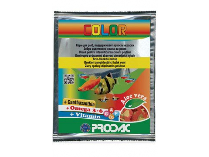 Krmivo pro ryby Prodac Color 12g z kategorie Akvaristické a teraristické potřeby > Krmiva > Akvarijní rybičky