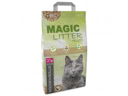 Kočkolit MAGIC LITTER Wooden Rolls 8 l z kategorie Chovatelské potřeby a krmiva pro kočky > Toalety, steliva pro kočky > Steliva kočkolity pro kočky