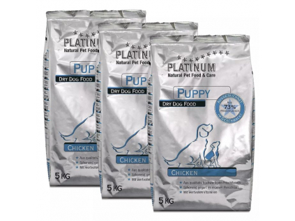Platinum Natural Puppy Chicken 3x5 kg z kategorie Chovatelské potřeby a krmiva pro psy > Krmiva pro psy > Granule pro psy