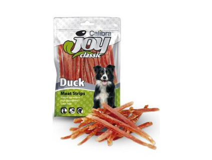 Calibra Joy Dog Classic Duck Strips 80g z kategorie Chovatelské potřeby a krmiva pro psy > Pamlsky pro psy > Sušená masíčka pro psy