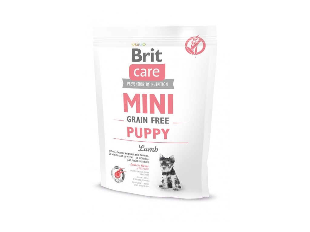 4677 brit care mini grain free puppy lamb 400g